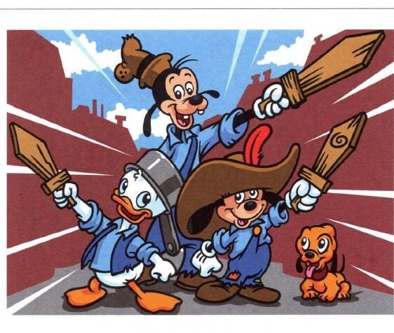 Donald & Dingo & Mickey & Pluto