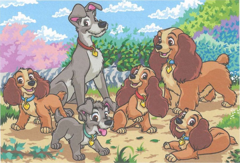 Lady & Clochard & Scamp & Annette & Collette & Danielle