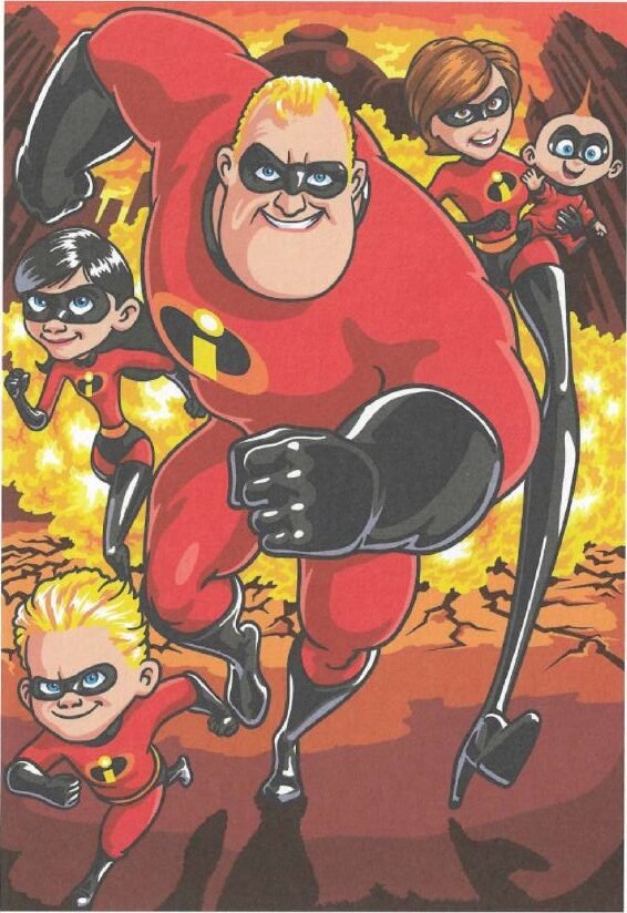 M. Indestructible & Elastigirl & Violette & Vif-Argent & Jack-Jack