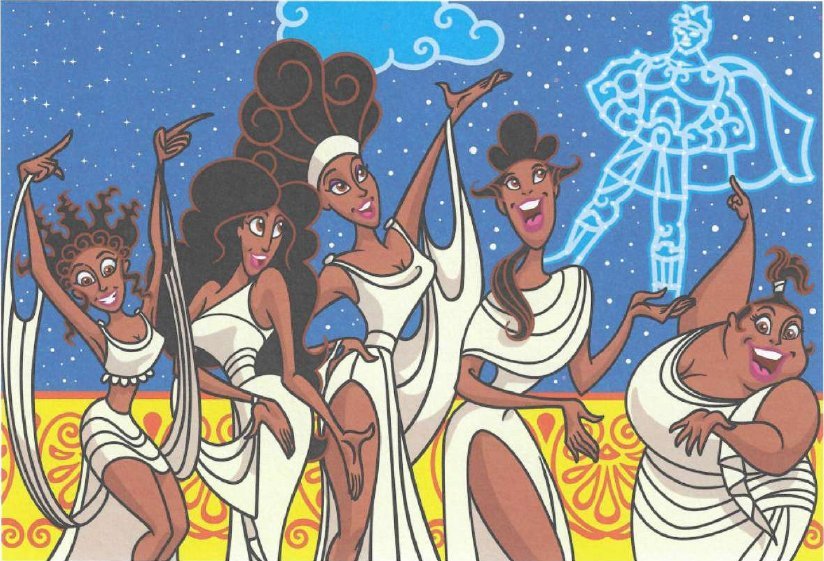 Calliope & Melpomène & Terpsichore & Thalia & Clio & Hercule