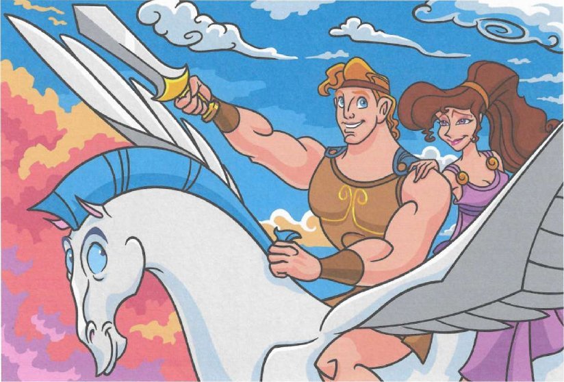 Hercule & Megara & Pégase