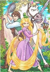 Flynn Rider, Raiponce & Maximus