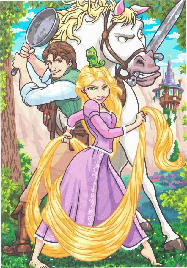 Flynn Rider & Raiponce & Maximus