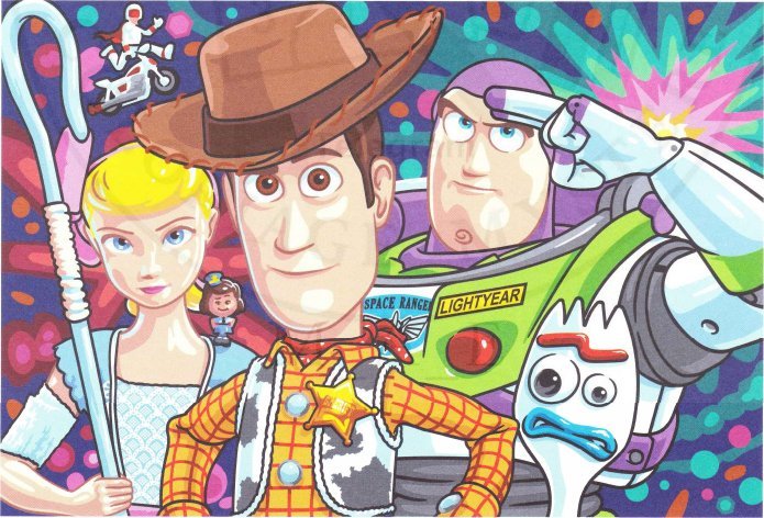 Bo Peep & Fourchette (Forky) & Duke Caboom & Woody & Buzz l'Éclair