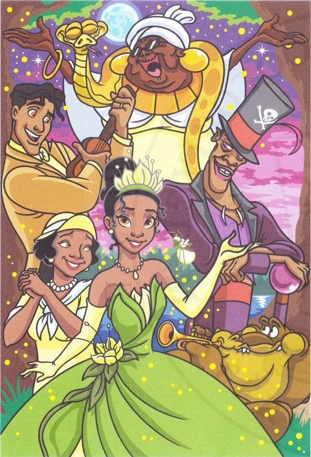 Prince Naveen & Mama Odie & Tiana & Docteur Facilier