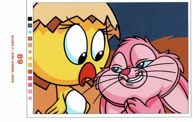 Personnages non identifiés (rose et jaune)